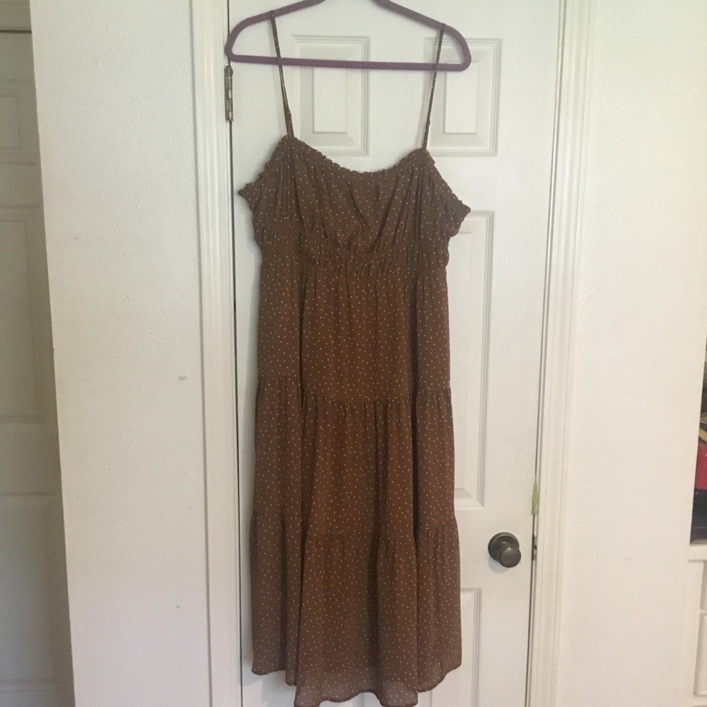 NWT Sophia Cami Tiered Madewell MIDI Dress In Dots- Size 16 - Picture 3 of 16